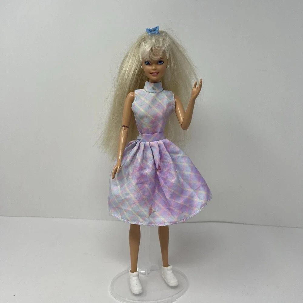 Barbie Working Out Articulated Body‎ bend hips long Blond Hair 1993